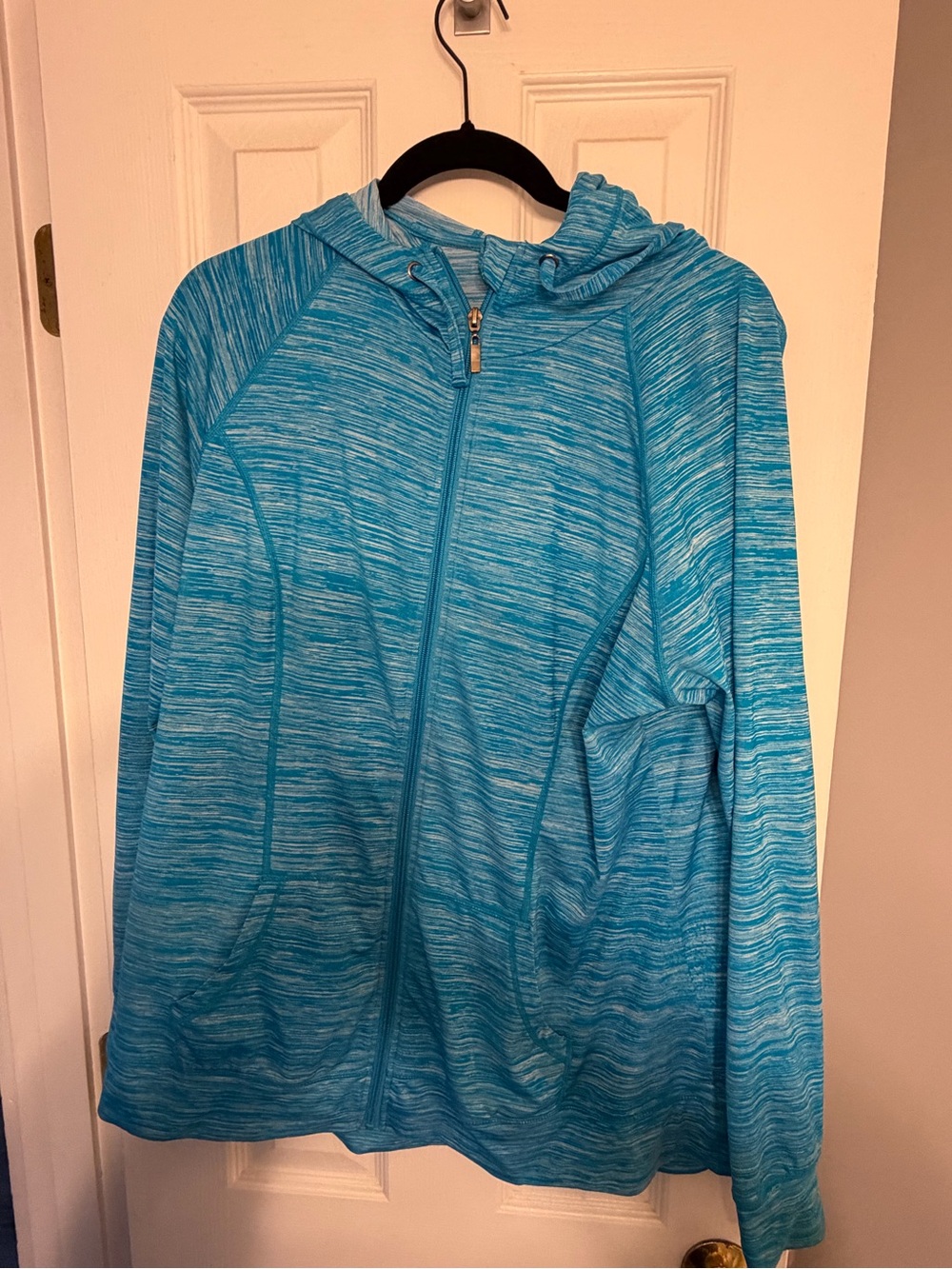 torrid blue space-dye zip hoodie